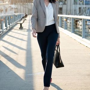 Betabrand  Dress Yoga Straight  Leg Pants